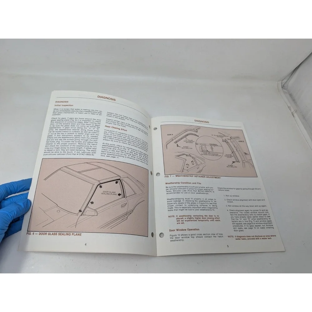 1981 1982 Ford Mustang Capri T-Top T-Roof‎ Diagnosis & Repair Manual OEM VTG